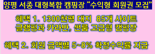 카라핑하우스-수익형캠핑장